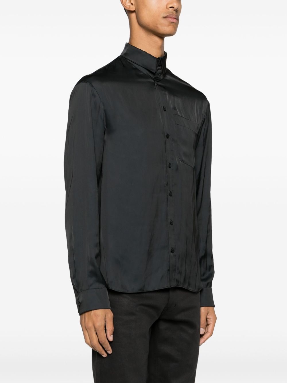 long-sleeved dropped-shoulder shirt - 4