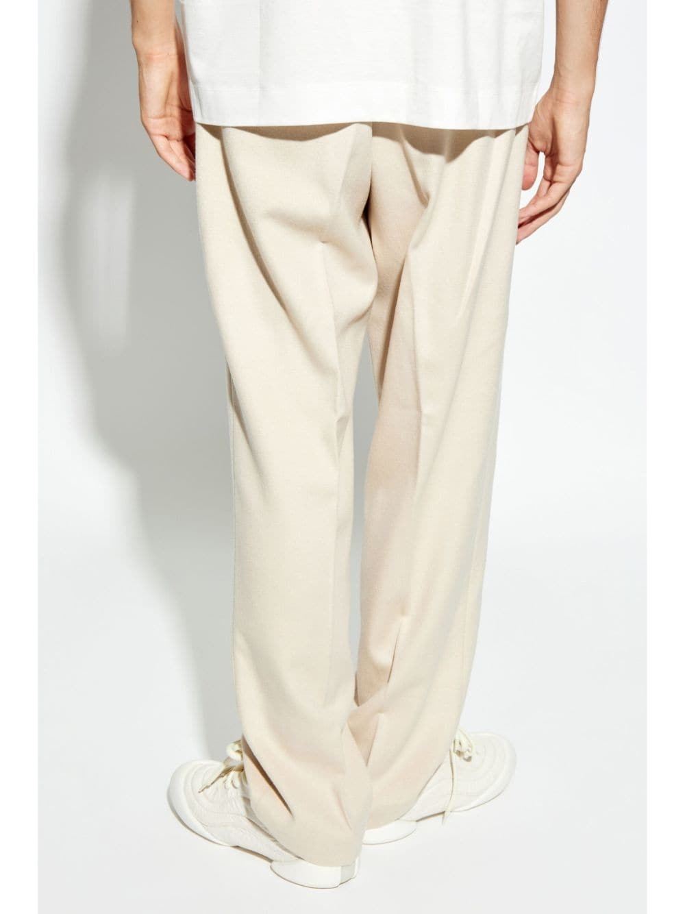 pressed crease loose-fit trousers - 4