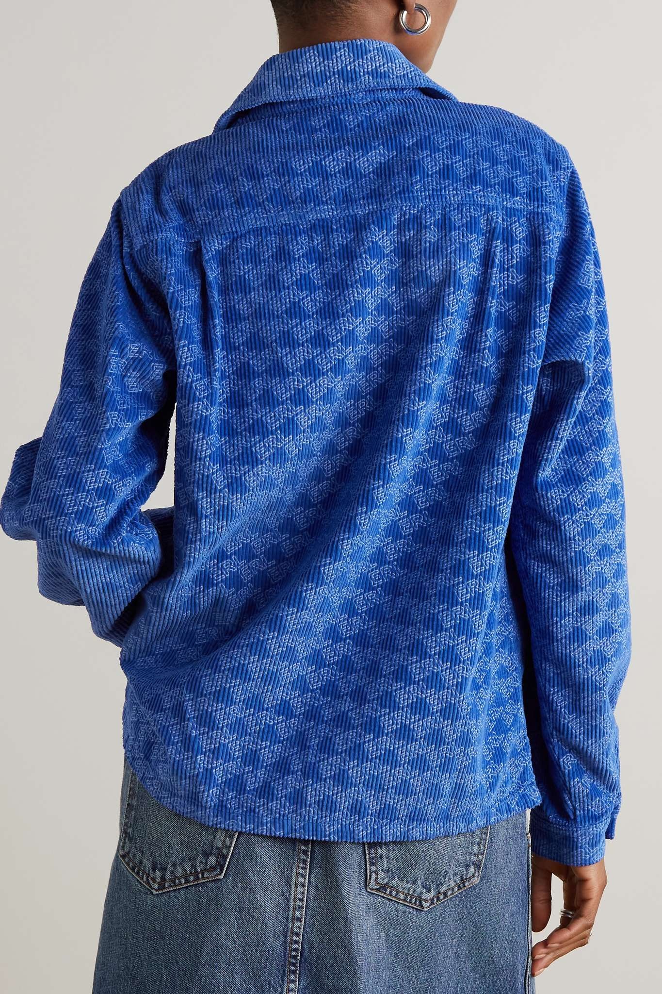 Printed cotton-corduroy shirt - 3