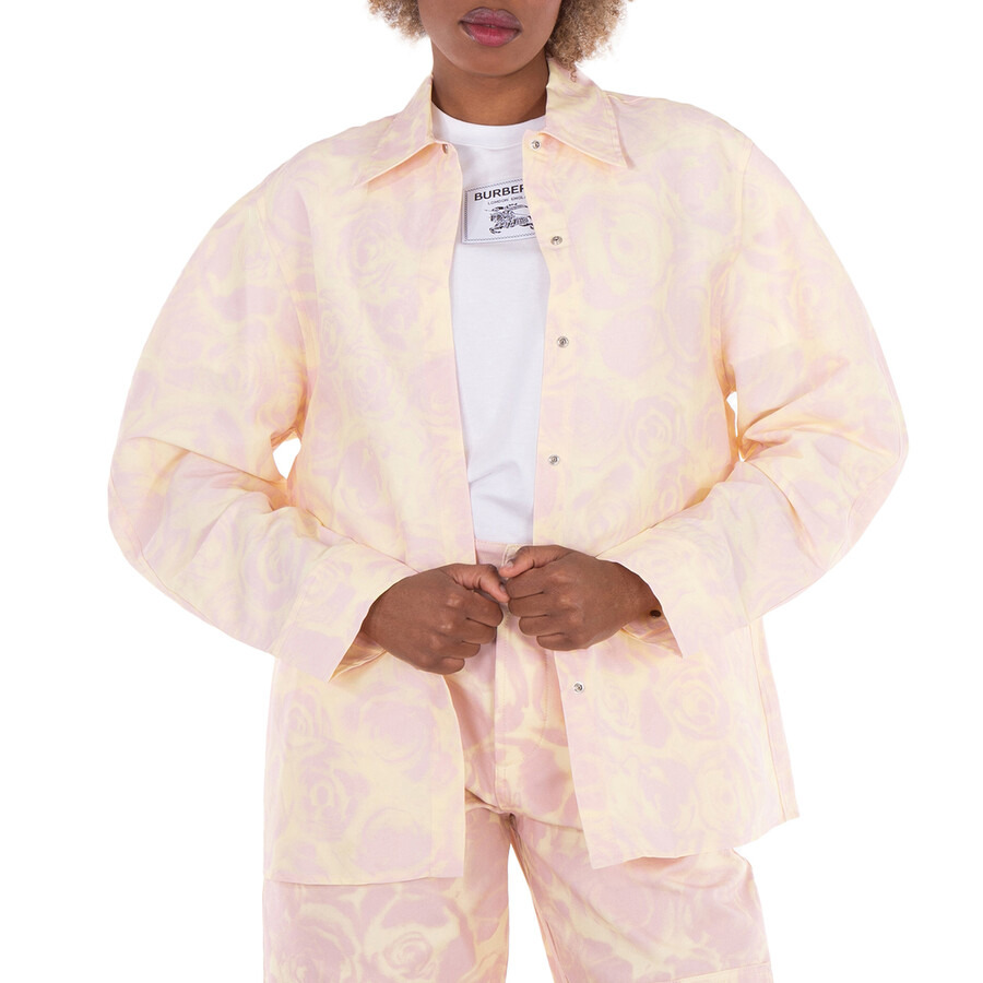 Burberry Taffeta Shirt With Floral Print - 3