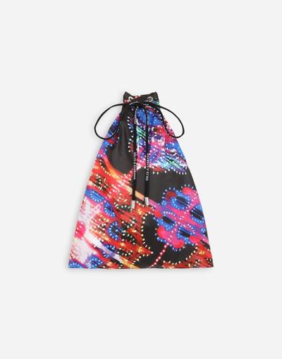 Dolce & Gabbana Long swim trunks with illumination print outlook