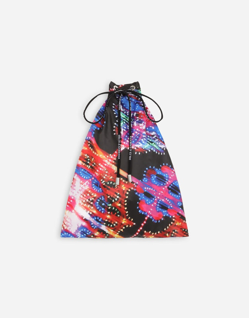 Dolce & Gabbana Long swim trunks with illumination print outlook
