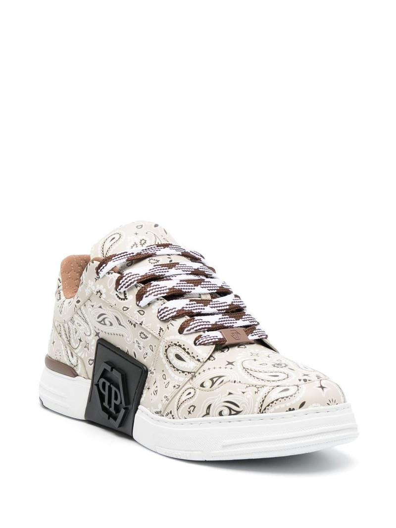 PHILIPP PLEIN Super Street paisley-print sneakers outlook