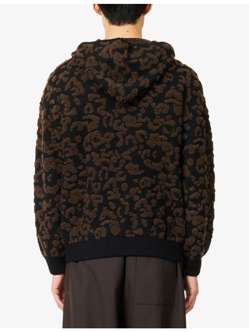 Camo-Knit Relaxed-Fit Wool Blend Hoody - 4