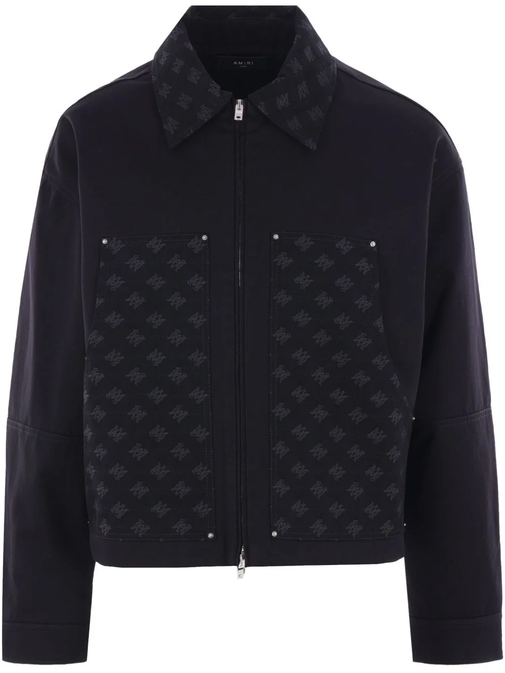 logo-print jacket - 1