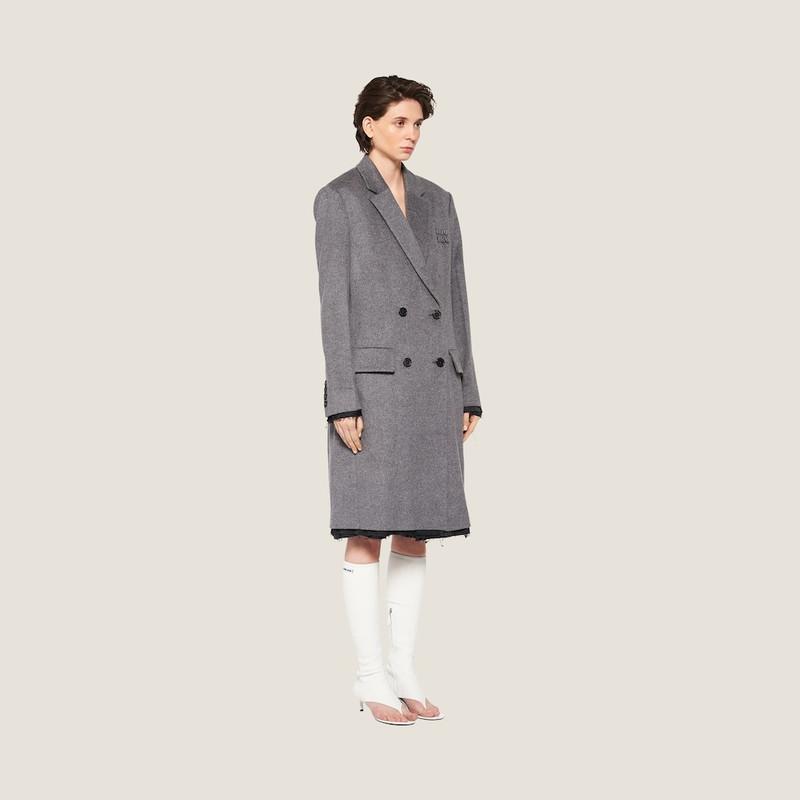 더블 브레스트 velour 코트 5
