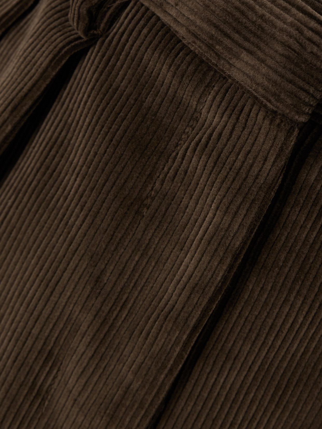 Emmett Pleated Cotton-corduroy Tapered Pants - 5