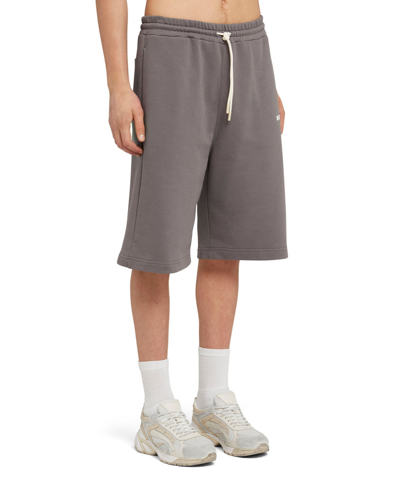 "FANTASTIC GREEN INVERSE SERIES" organic cotton sweat Bermudas 4