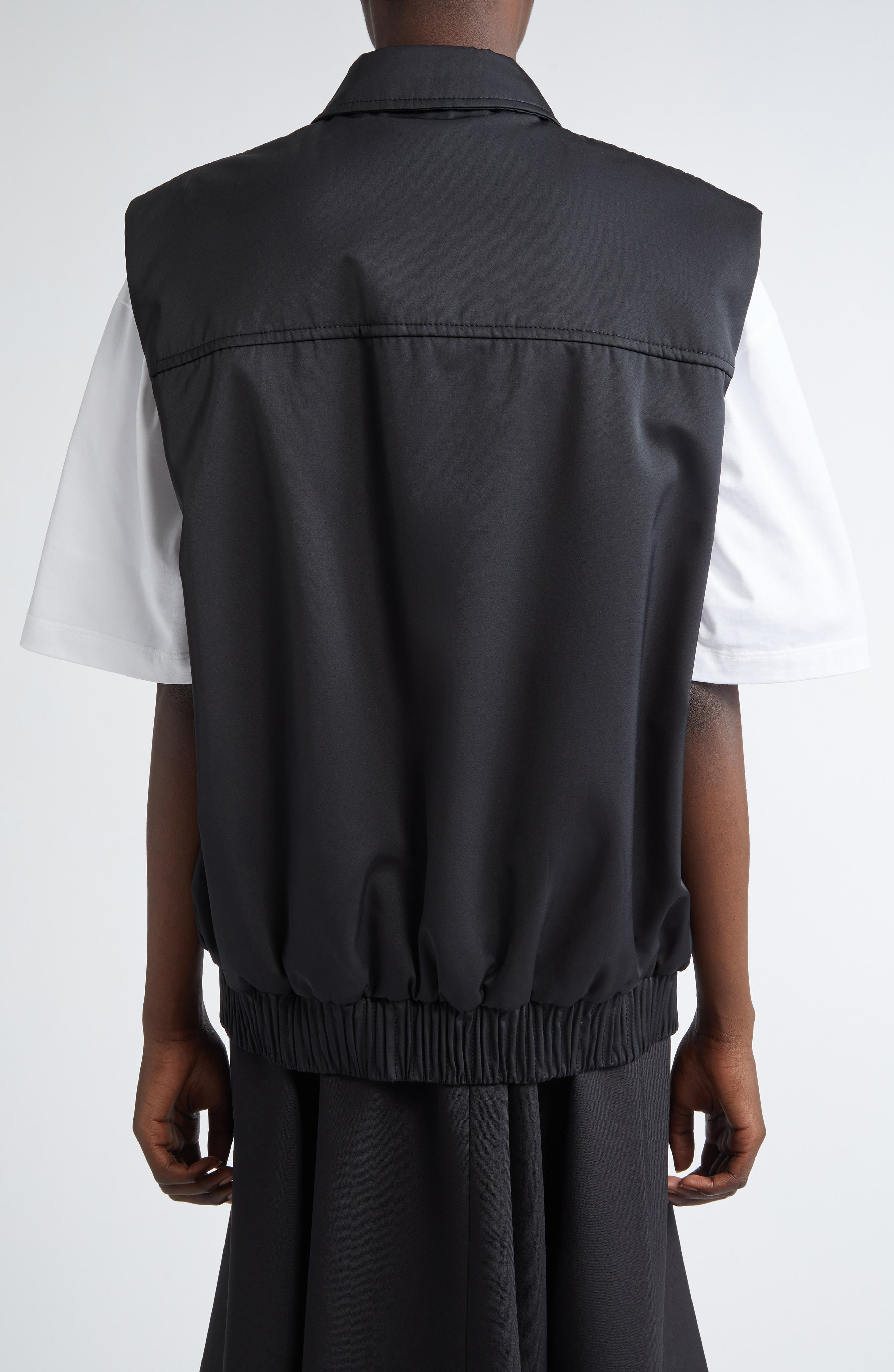 Marni Collared Bomber Vest in Black at Nordstrom - 3