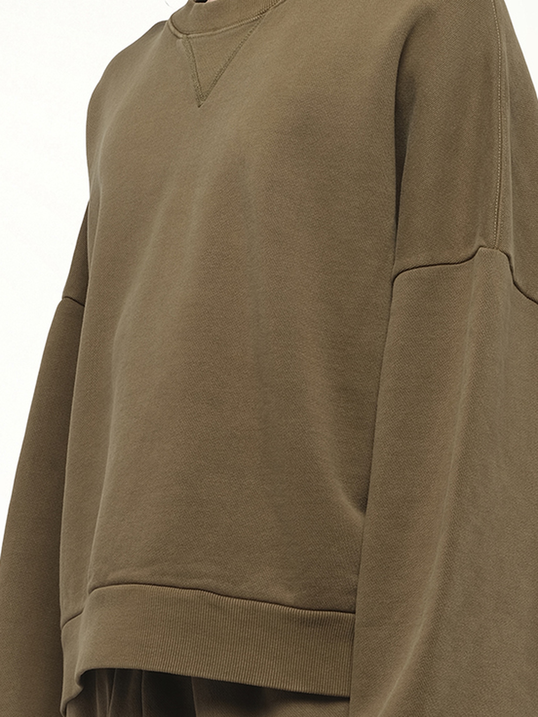 Box Sweatshirt in Military - 3
