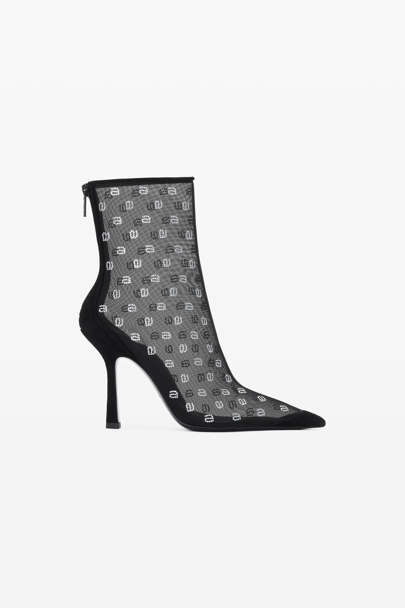 DELPHINE 105 BOOTIE IN MESH/CRYSTAL 1