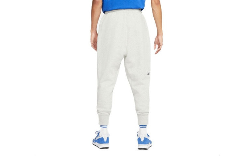 Nike Nike Sportswear Airmoji Lacing Bundle Feet Fleece Casual Sports Pants Gray CZ2355-050 outlook