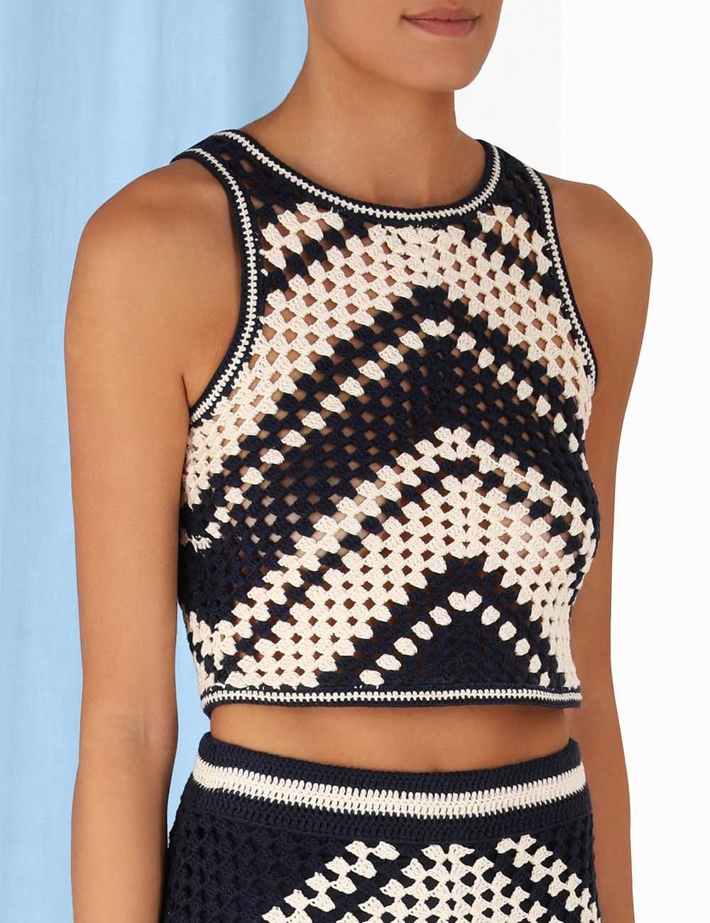 CHINTZ HAND CROCHET TANK - 5