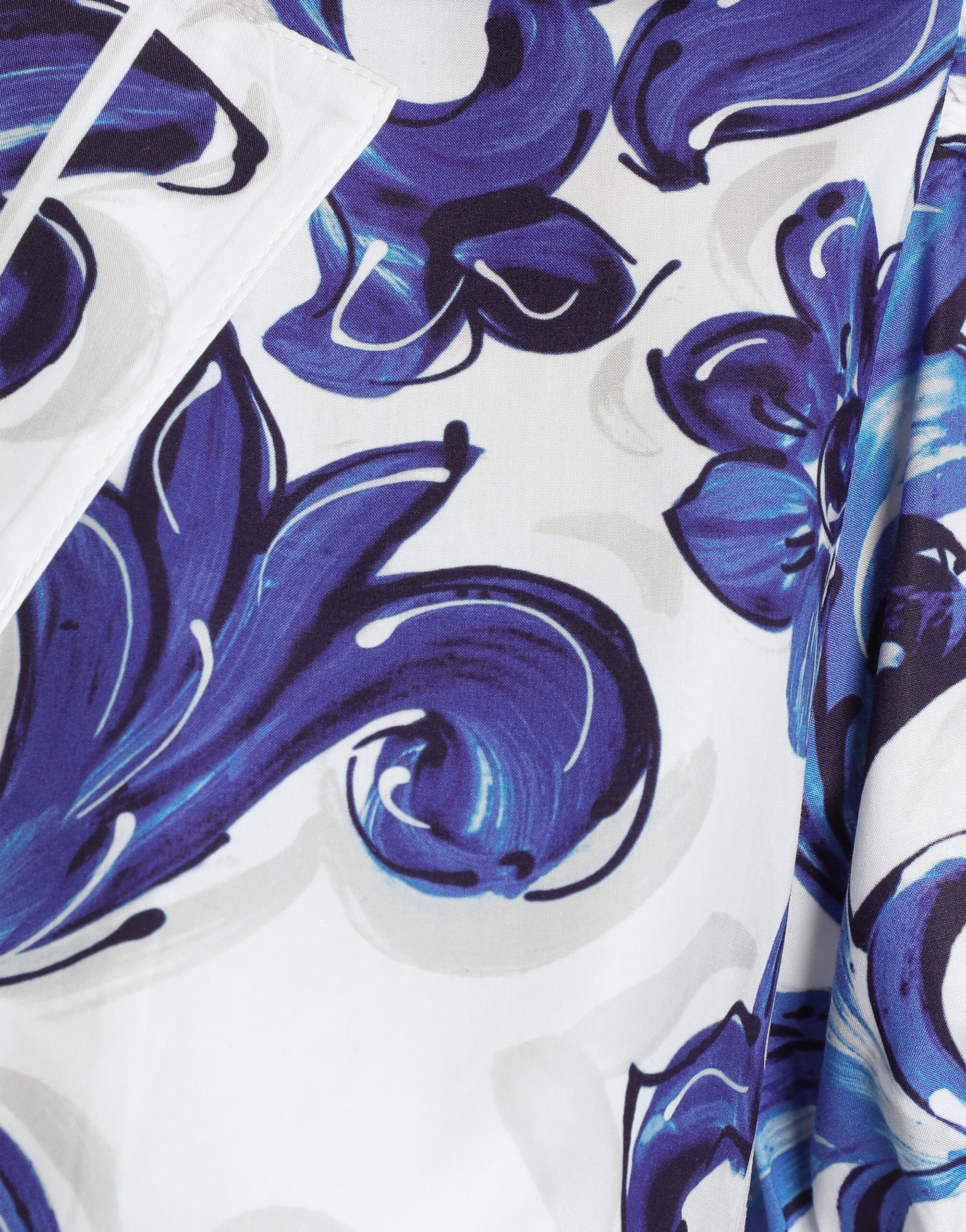 Majolica-print poplin shirt - 3
