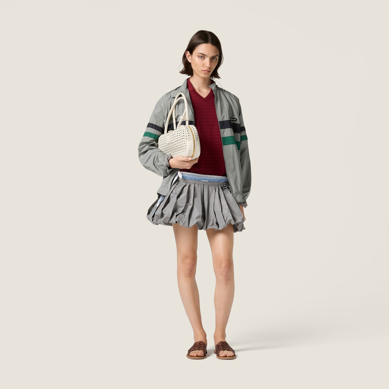 Miu Miu Technical fabric miniskirt outlook