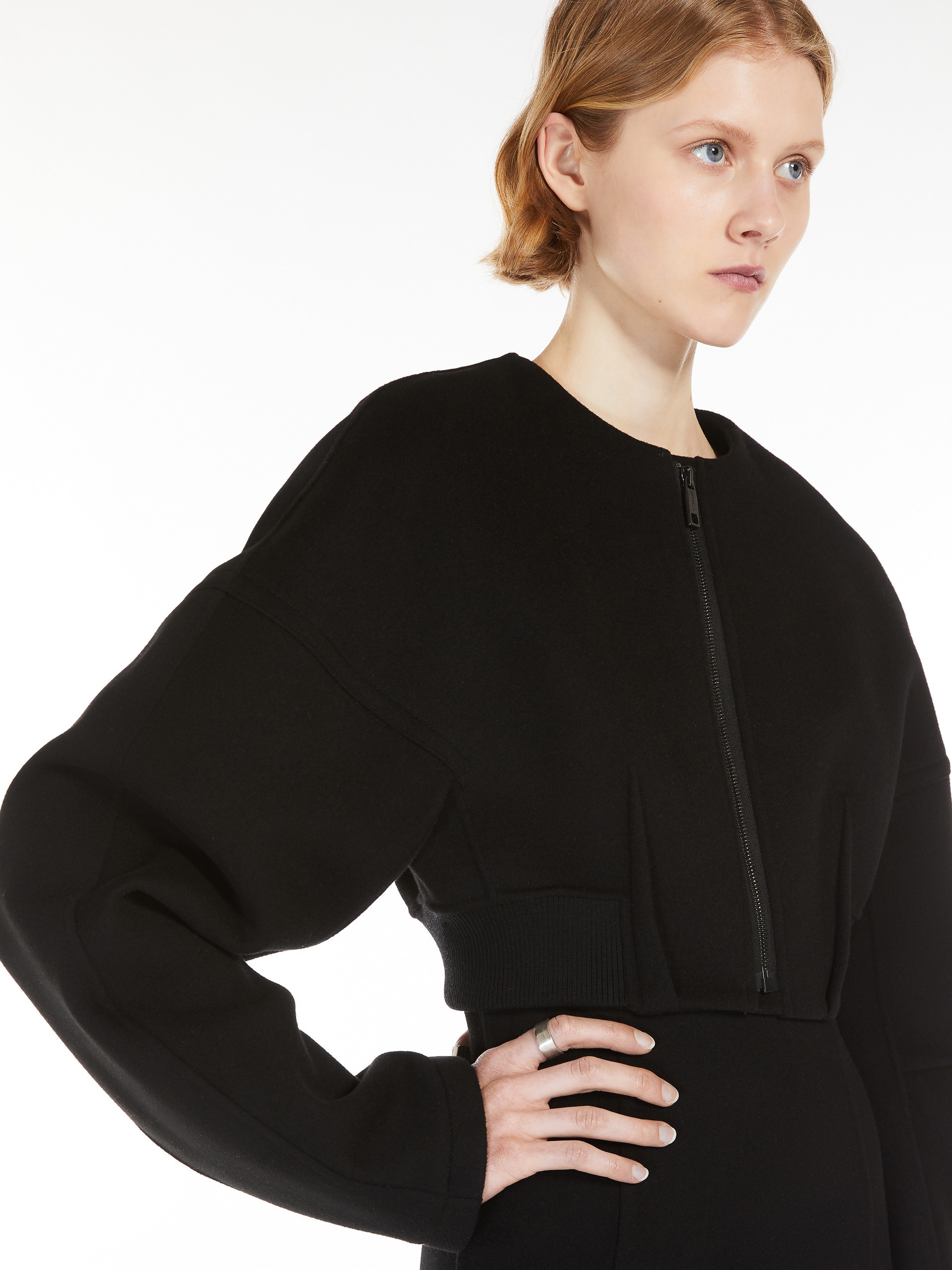 MENDOZA Wool micro bomber jacket - 5