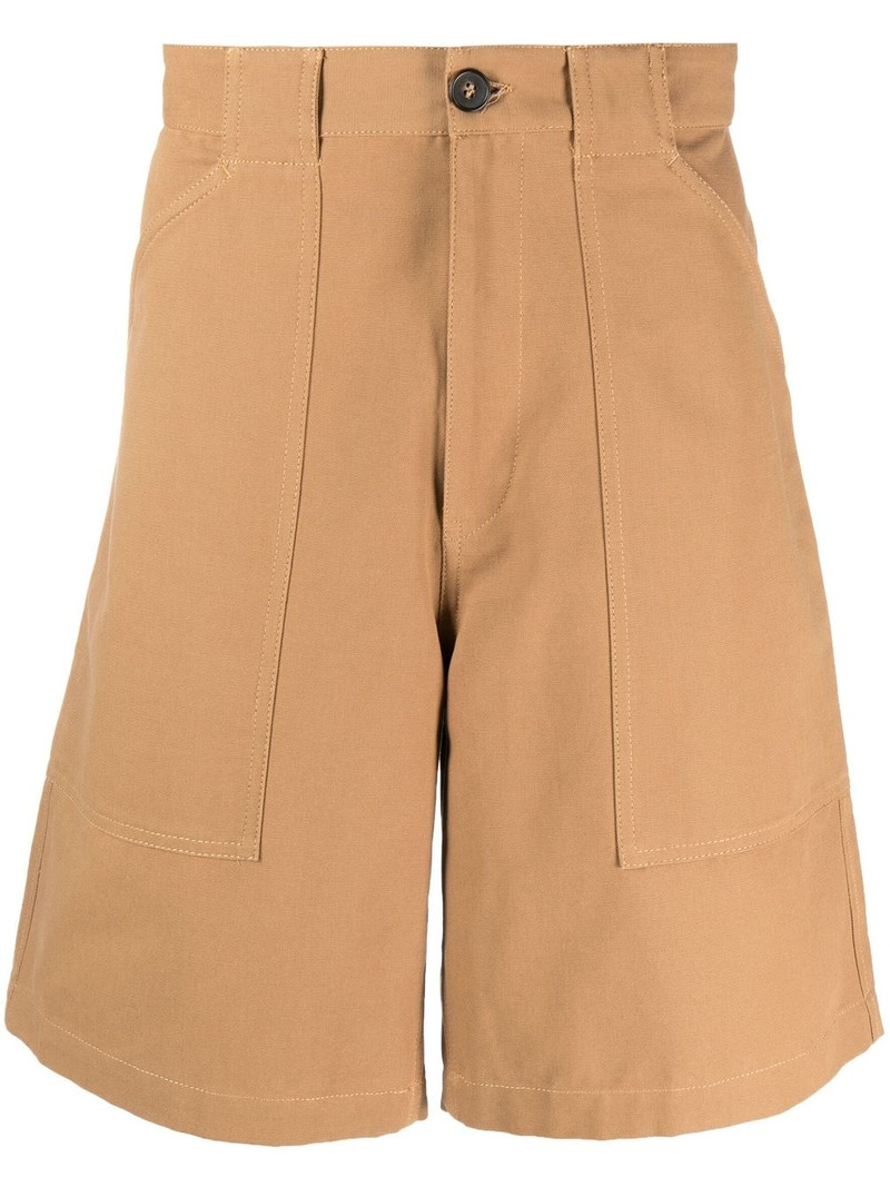 buttoned cotton shorts 1