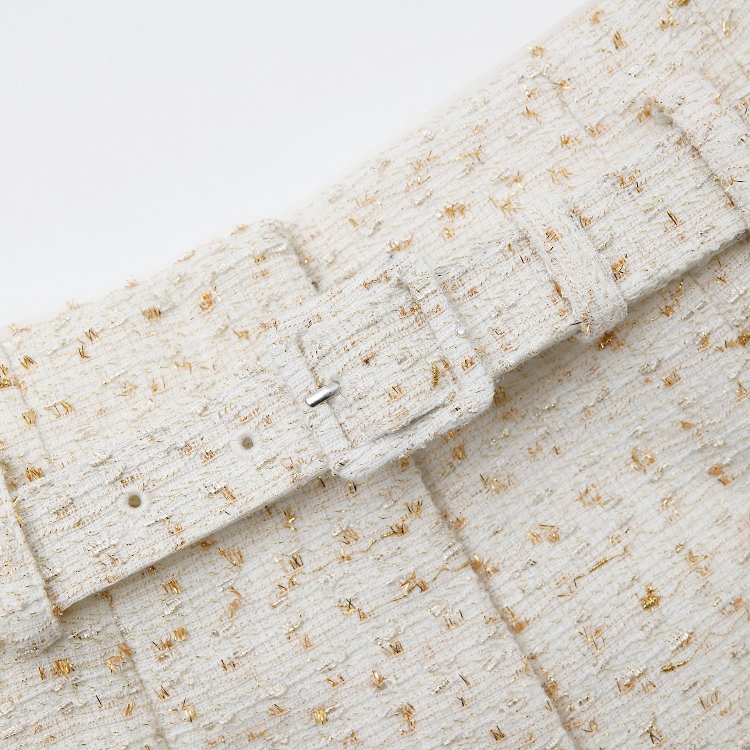 Cream Boucle Short - 6