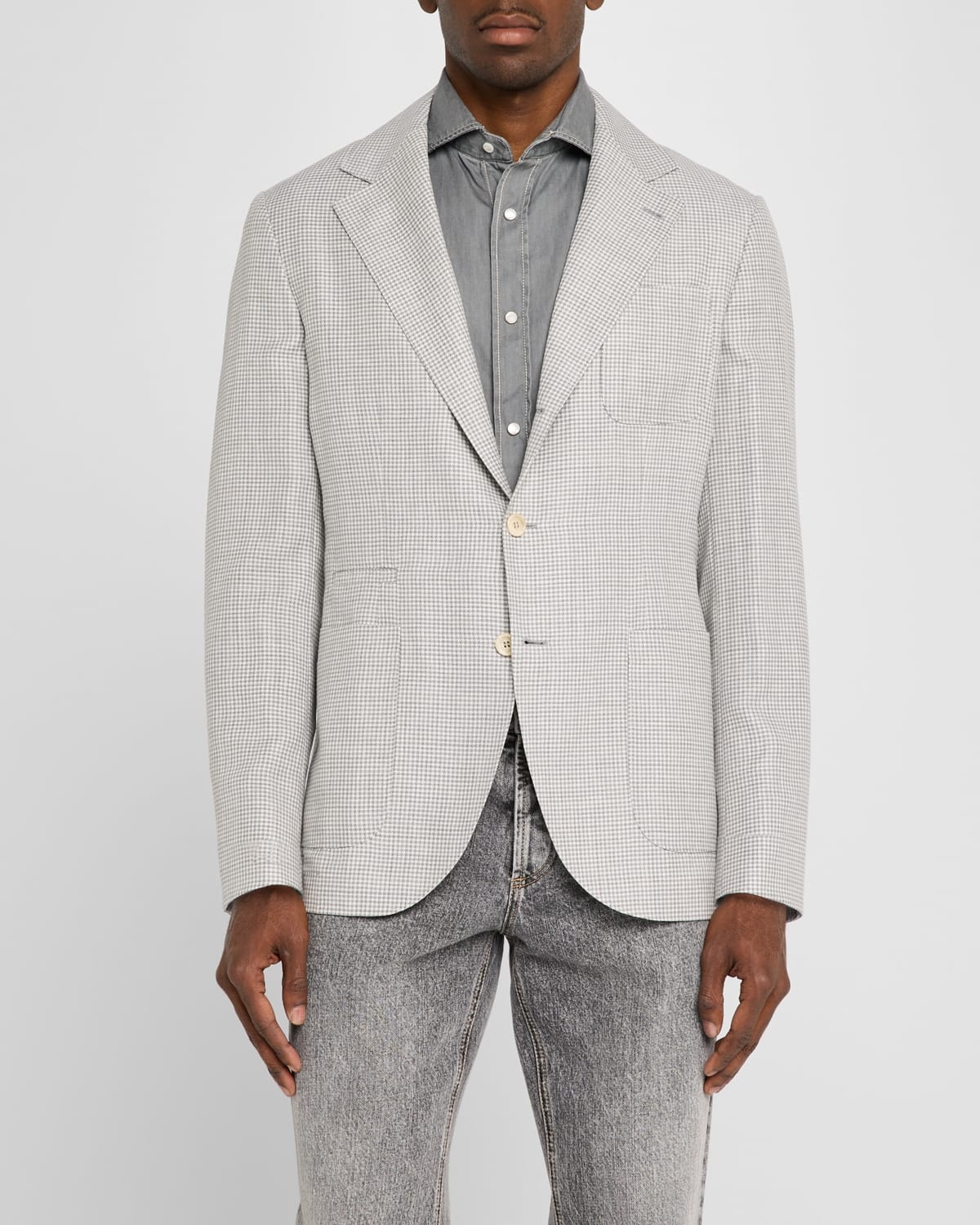 Men's Houndstooth Sport Coat - 4