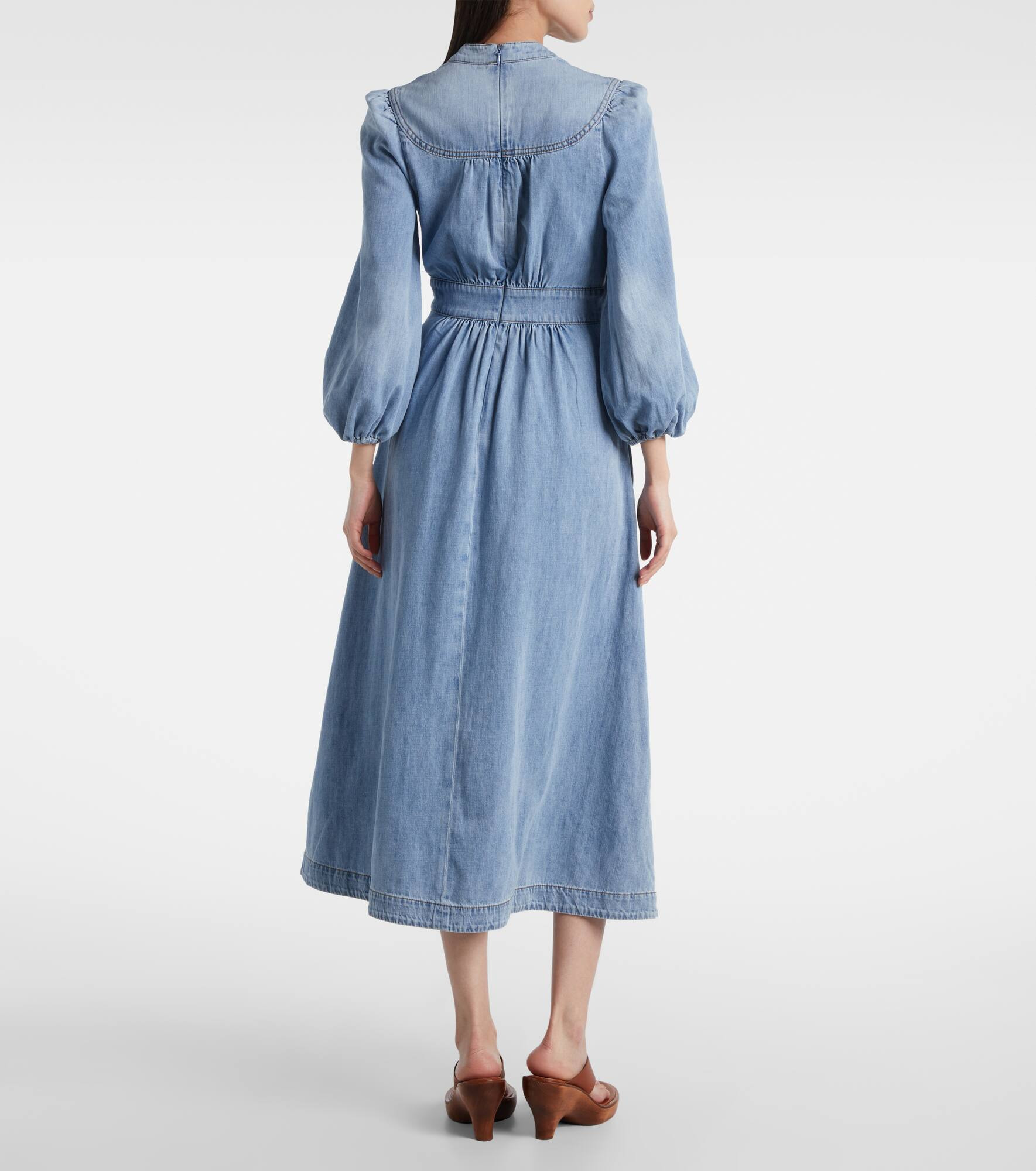 Lucky denim midi dress - 3