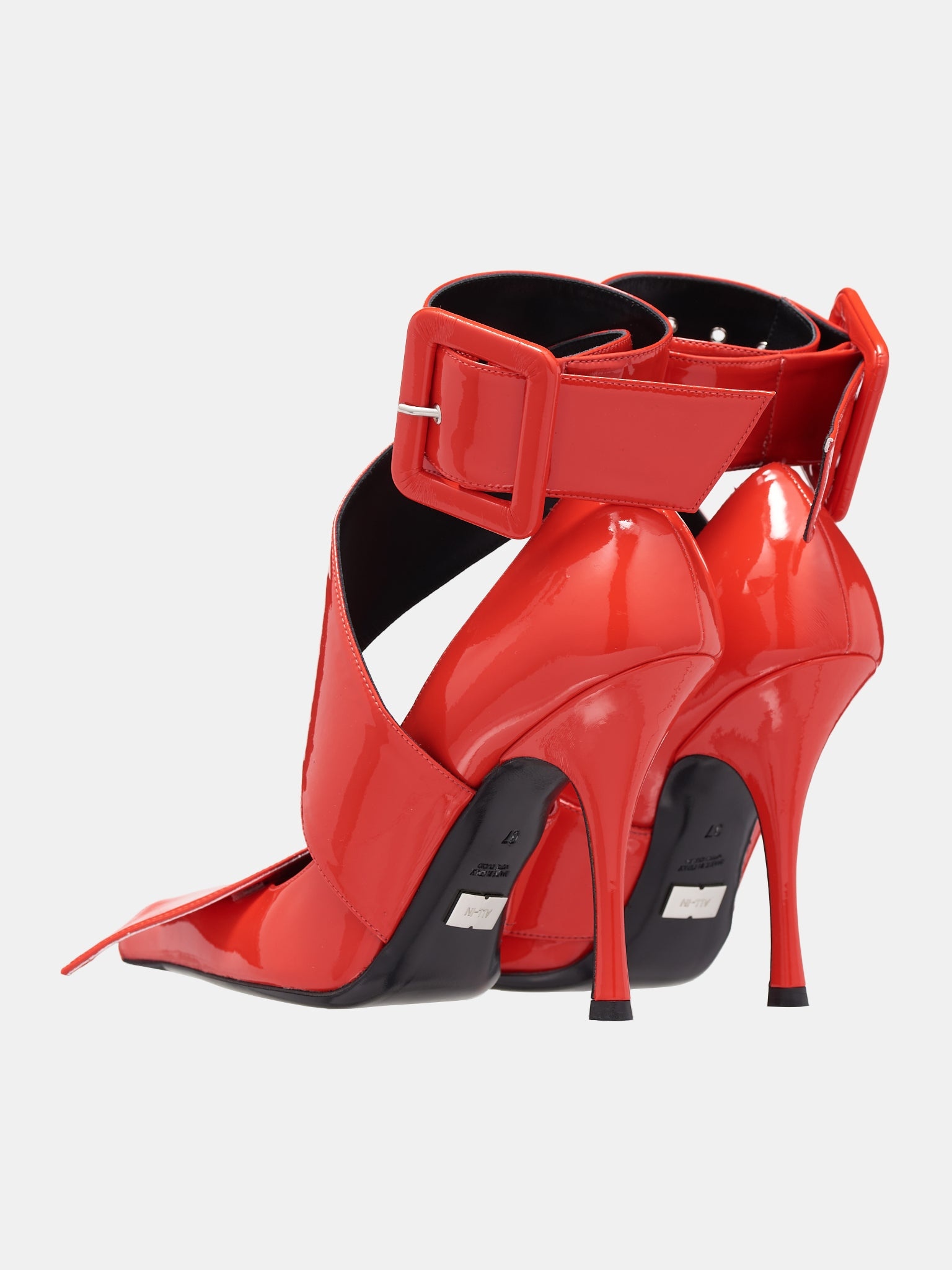 Belted Ankle Pumps - 5