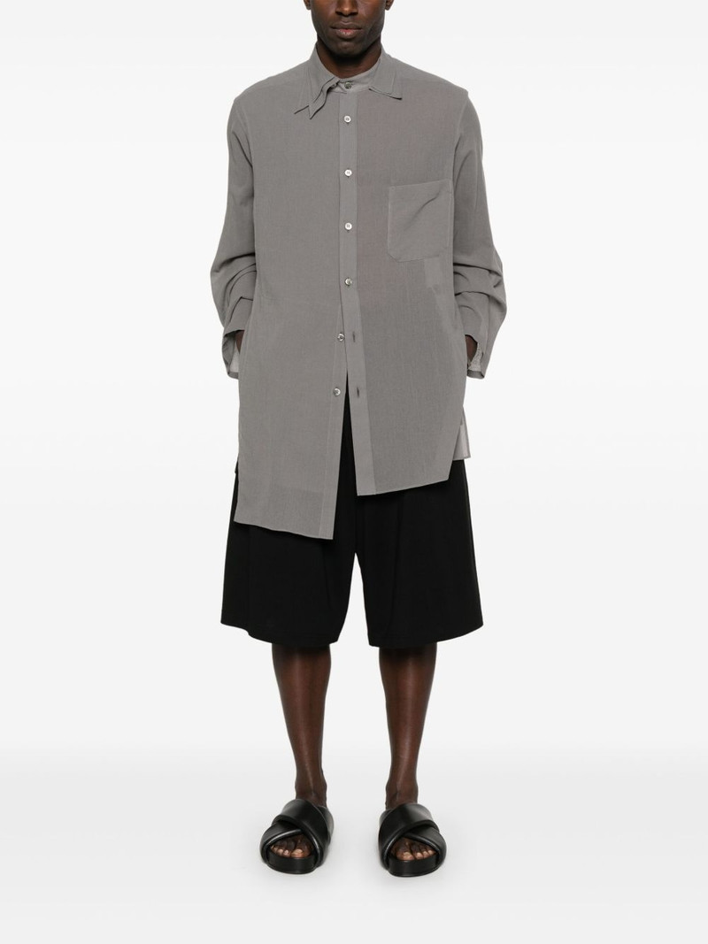 Yohji Yamamoto semi-sheer shirt outlook
