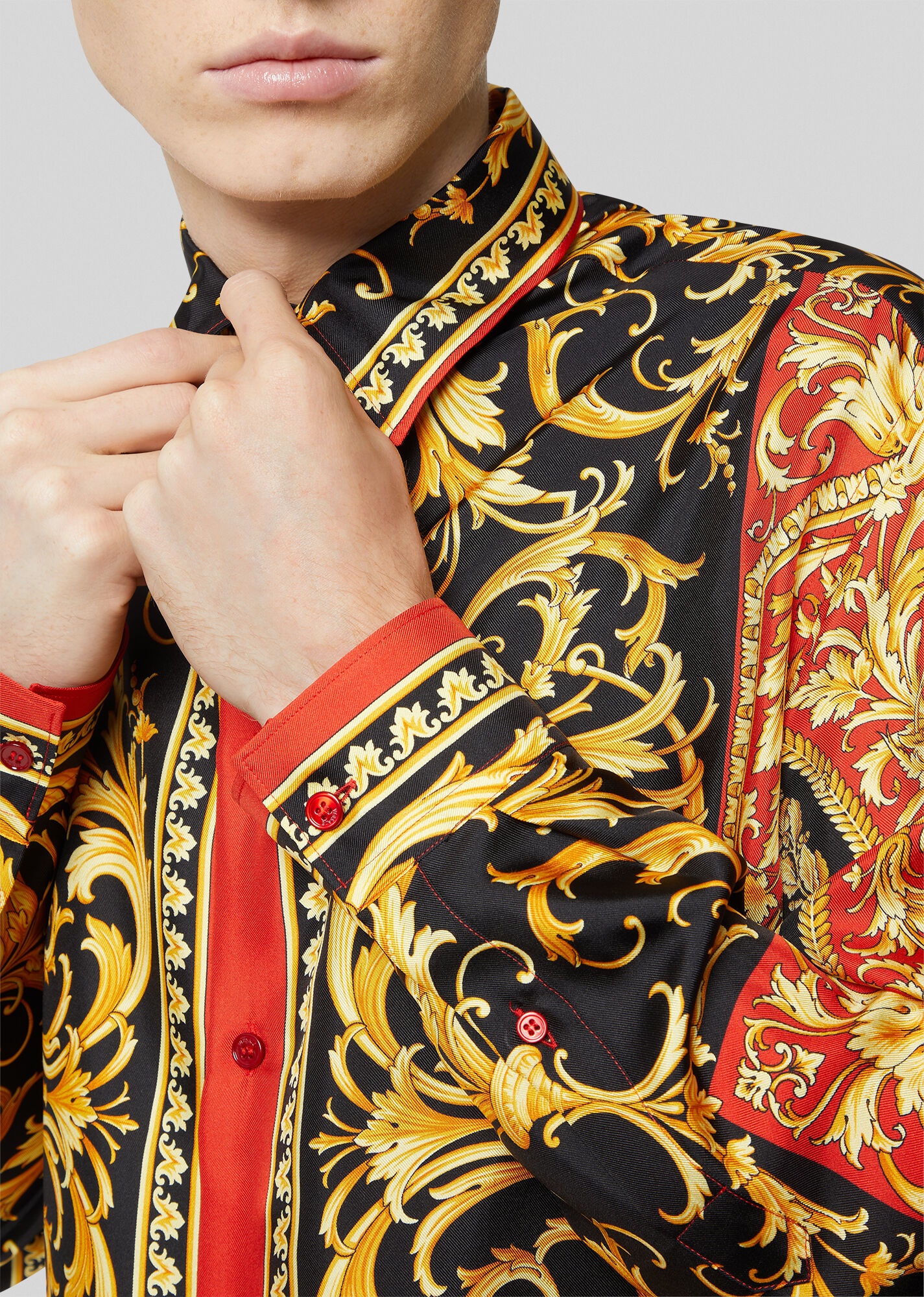 Le Pop Classique Print Silk Twill Shirt - 5