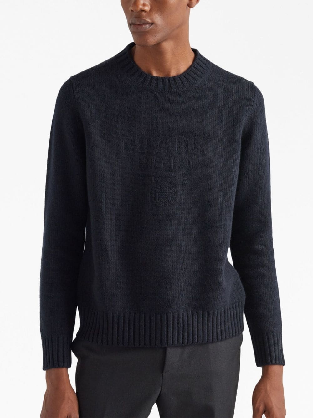 logo-embroidered jumper - 4