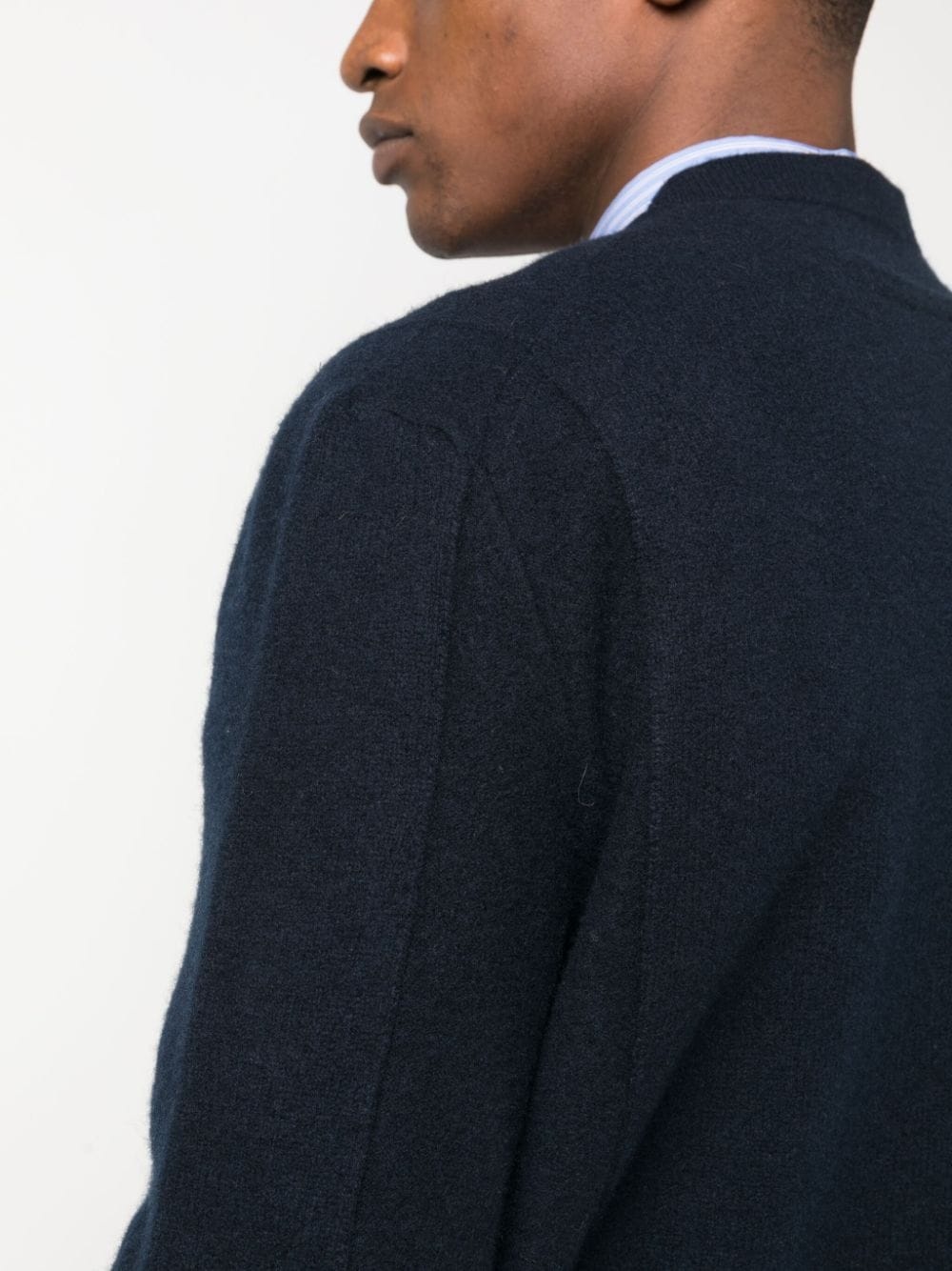 crew-neck wool-cashmere blend jumper - 9