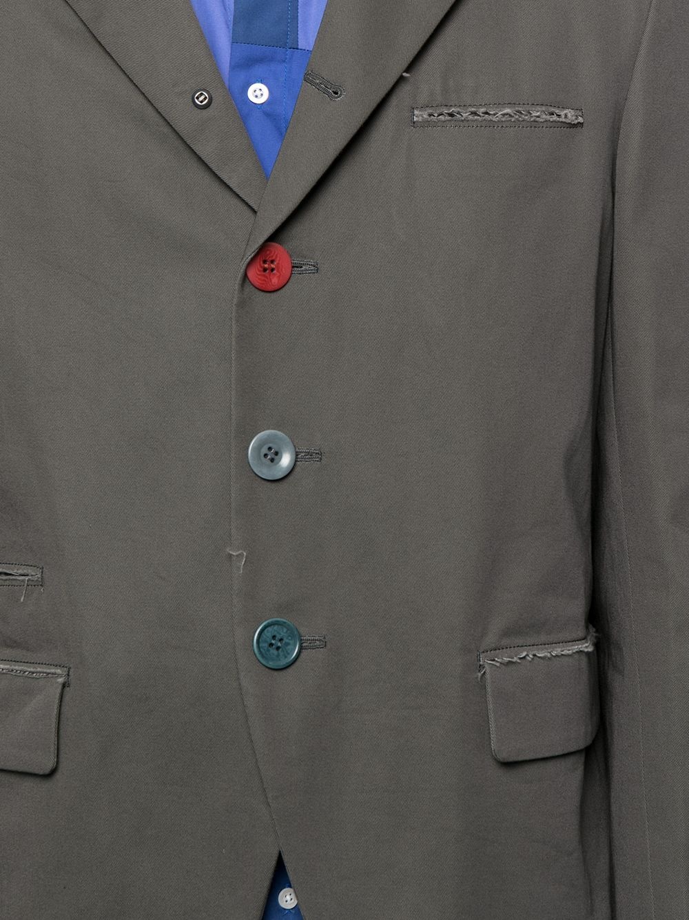 notched-lapel single-breasted blazer - 5