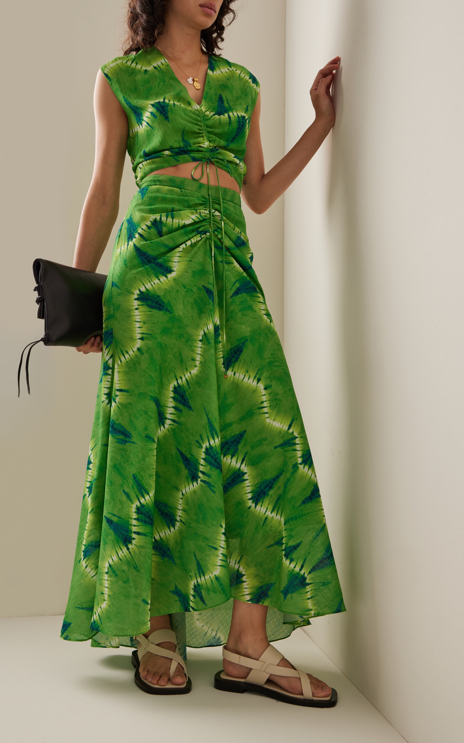 Exclusive Thalissa Maxi Skirt green - 2