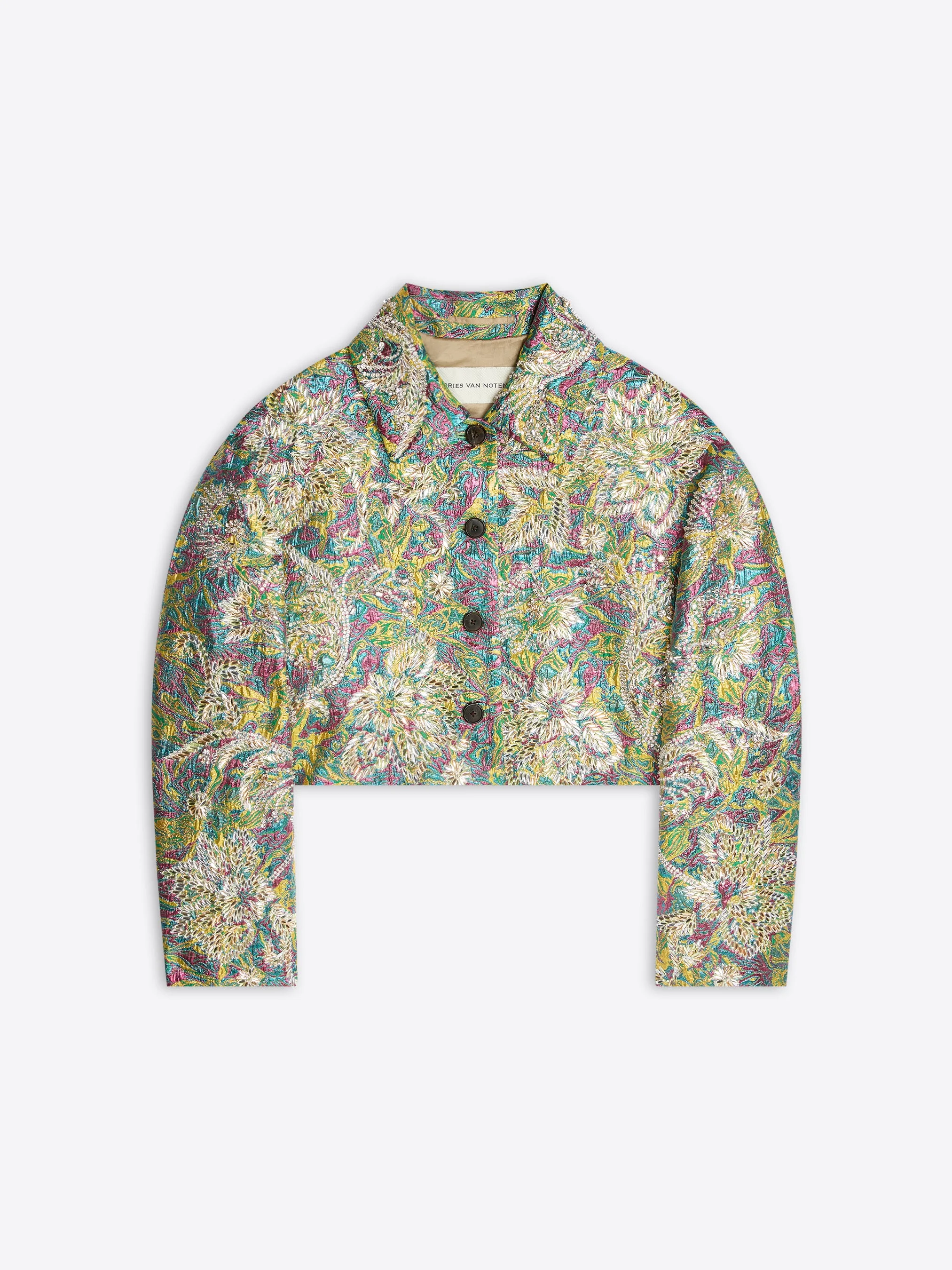 EMBROIDERED JACQUARD JACKET - 1