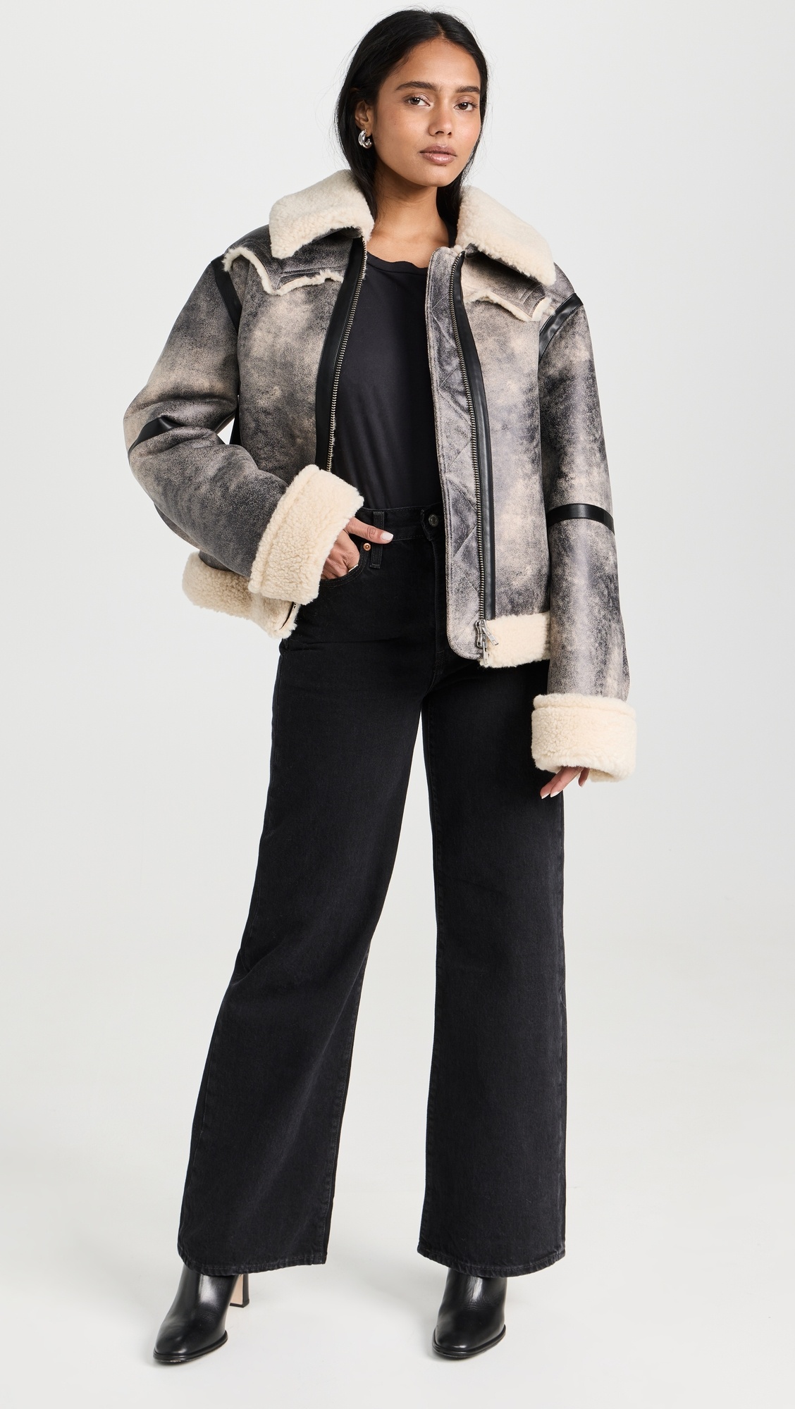 Ribcage Wide Leg Jeans - 10