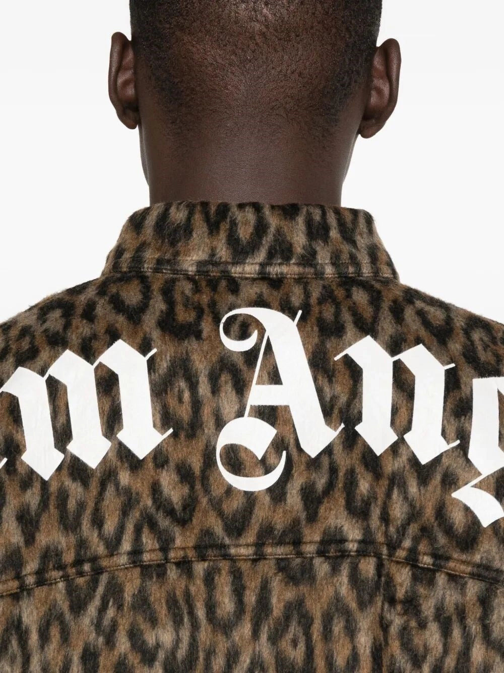 Palm Angels Men `Classic Logo` Animalier Overshirt - 3