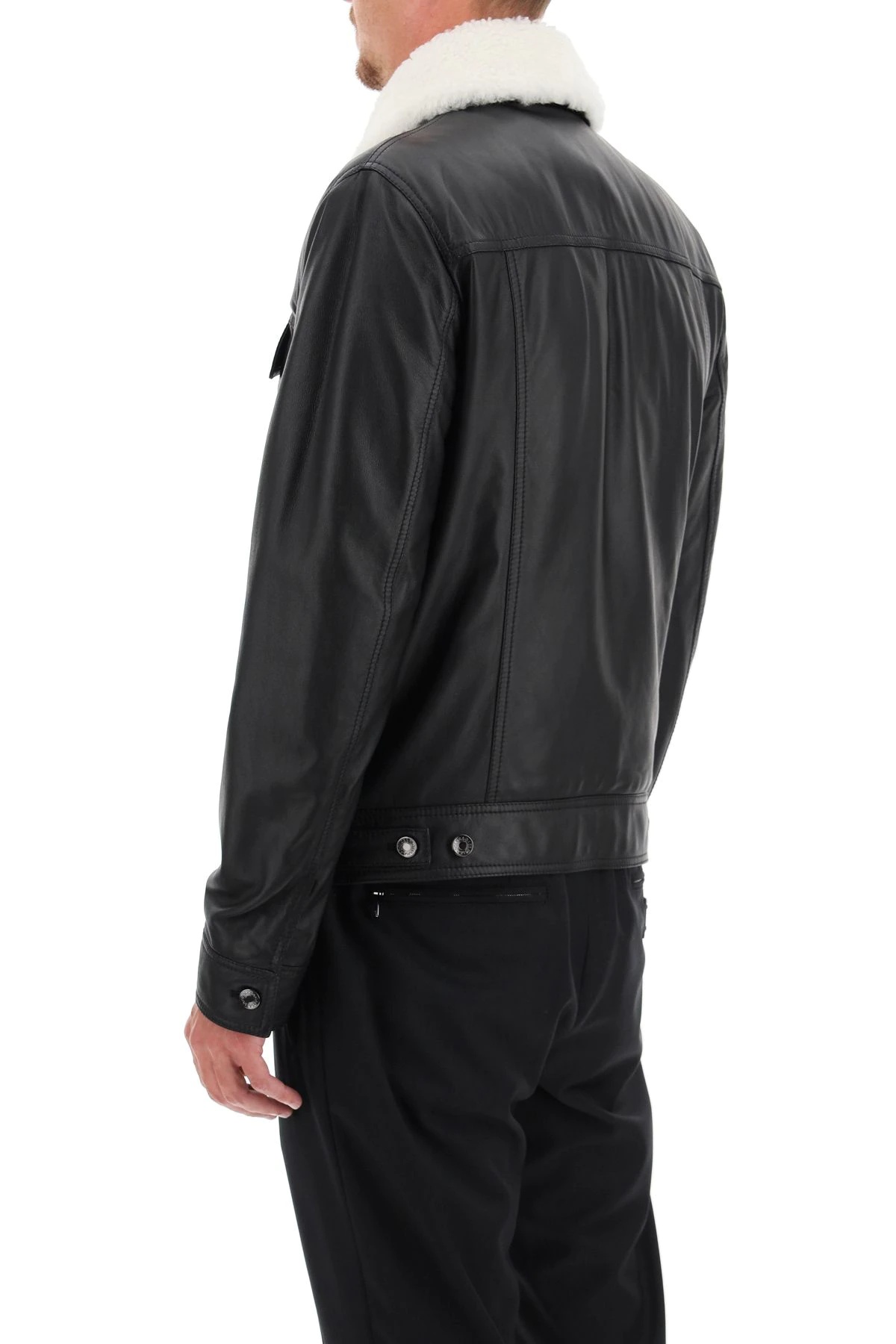 LAMBSKIN AVIATOR JACKET - 4