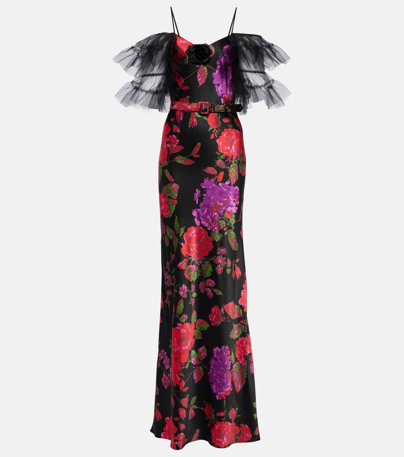 Tiered silk tulle gown 1