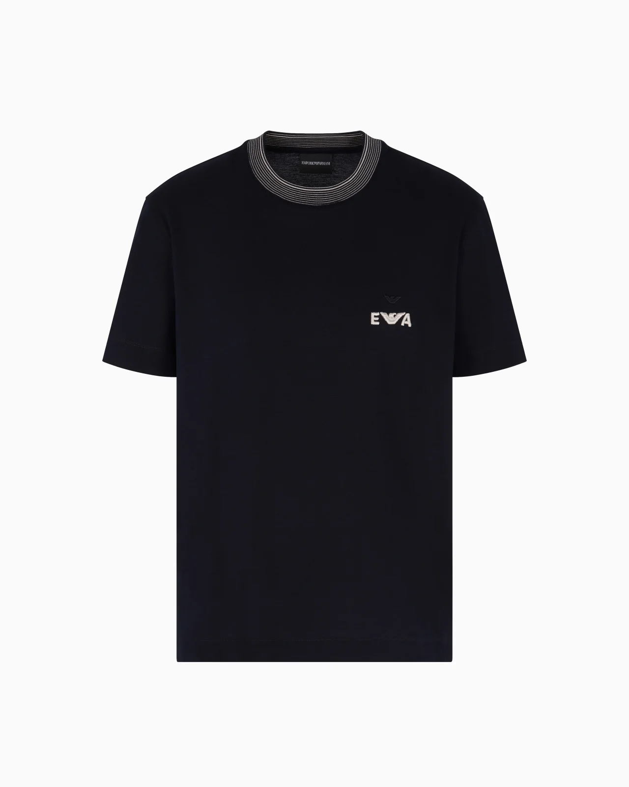 ASV PIQUÉ T-SHIRT WITH SUPER-EMBOSSED EA EMBROIDERY - 1