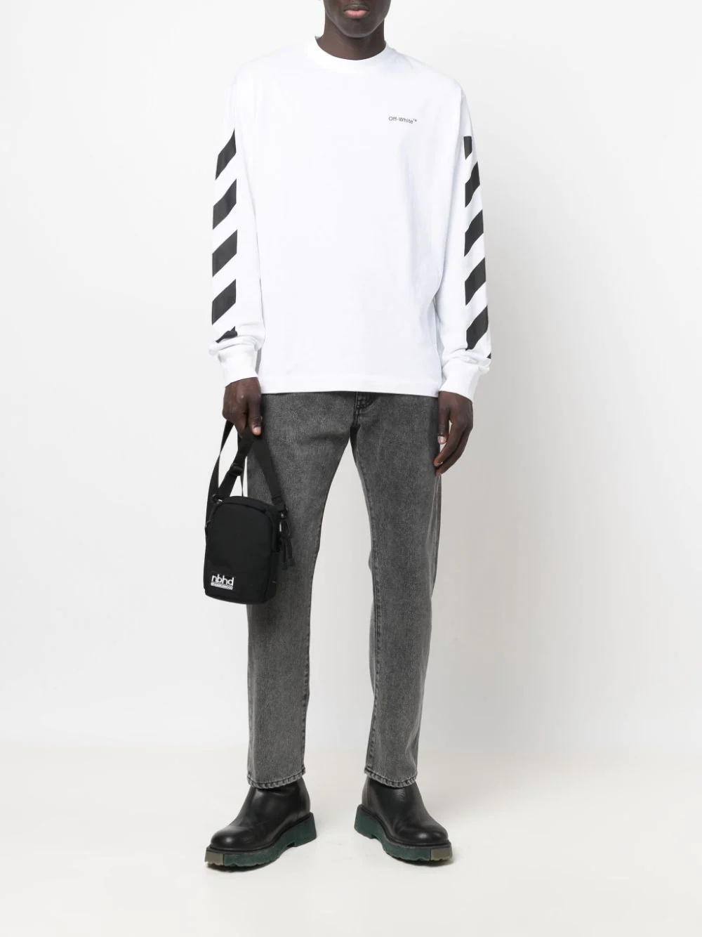 logo-print long-sleeve T-shirt - 2