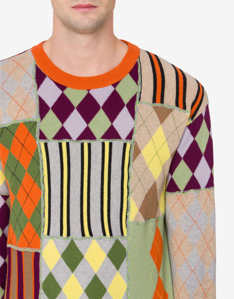 PATCHWORK LAMBSWOOL JUMPER 4