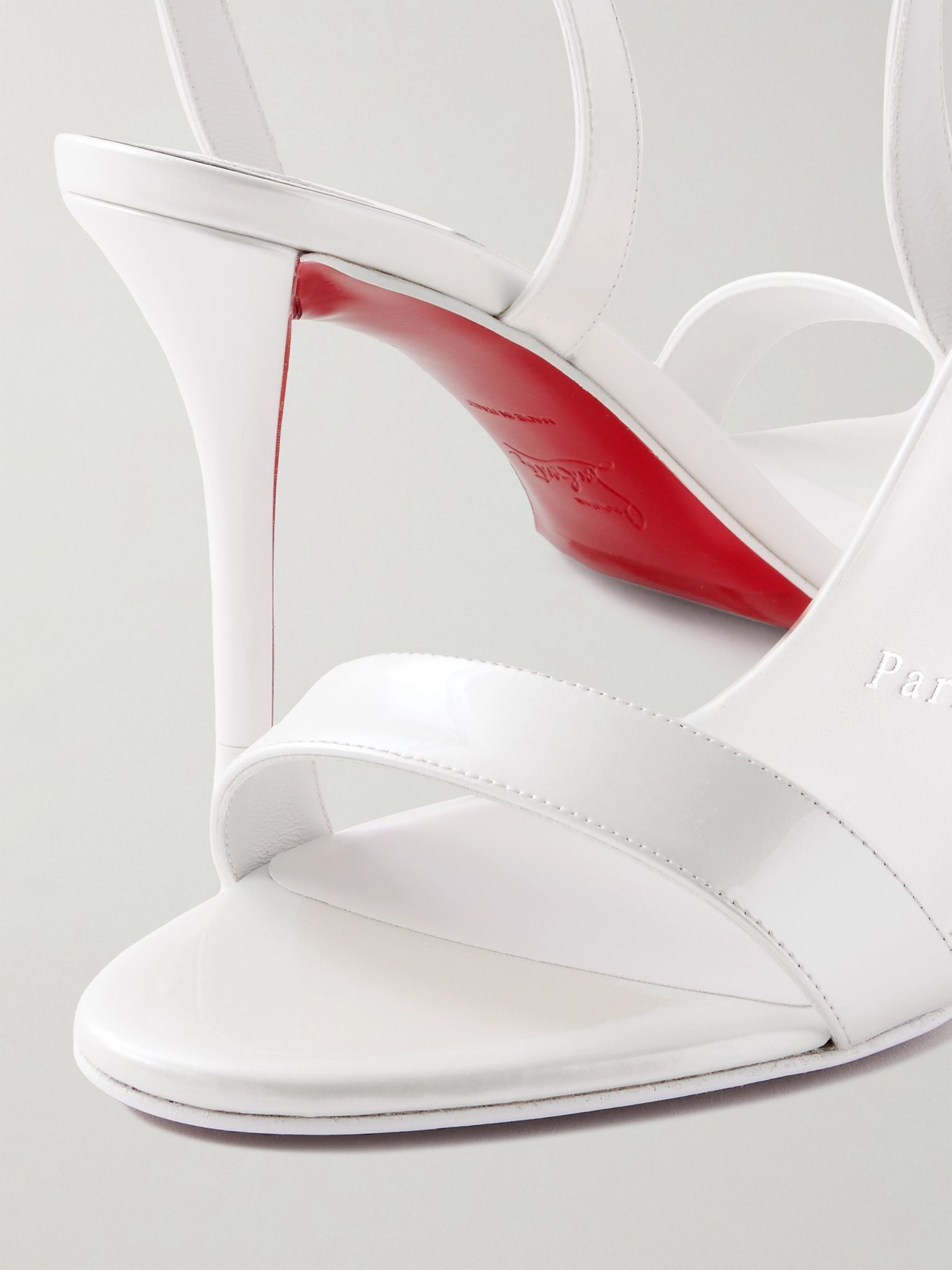 Miss Z 80 leather sandals White - 4
