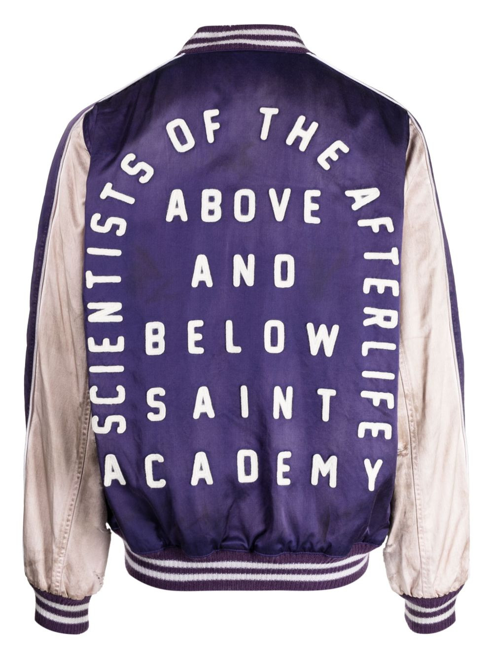 logo-embroidered bomber jacket - 2