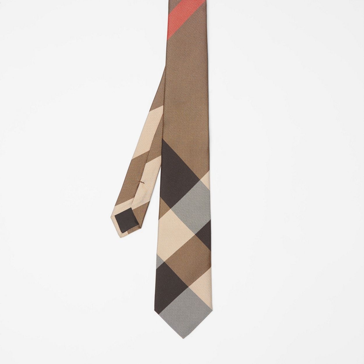 Classic Cut Oversized Check Silk Tie - 5