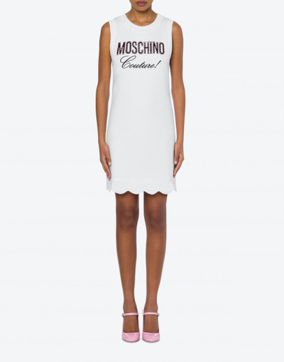 Moschino MOSCHINO COUTURE EMBROIDERY FLEECE DRESS outlook