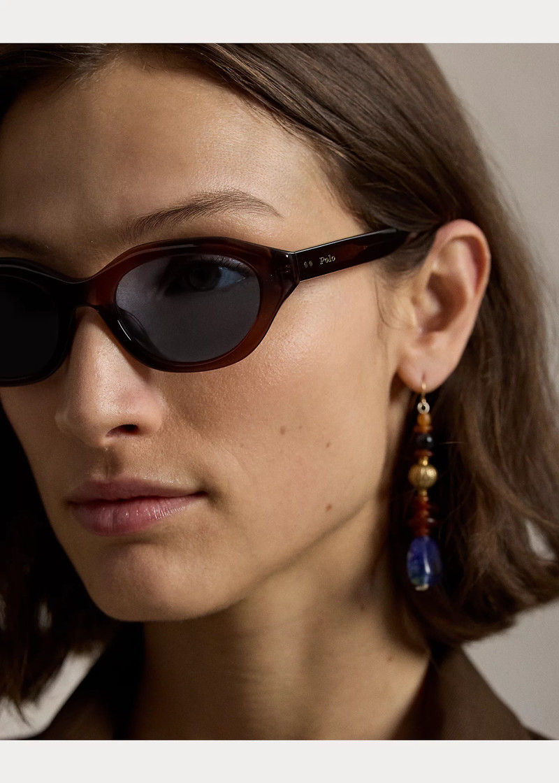 Polo Rectangle Cat-Eye Sunglasses 5