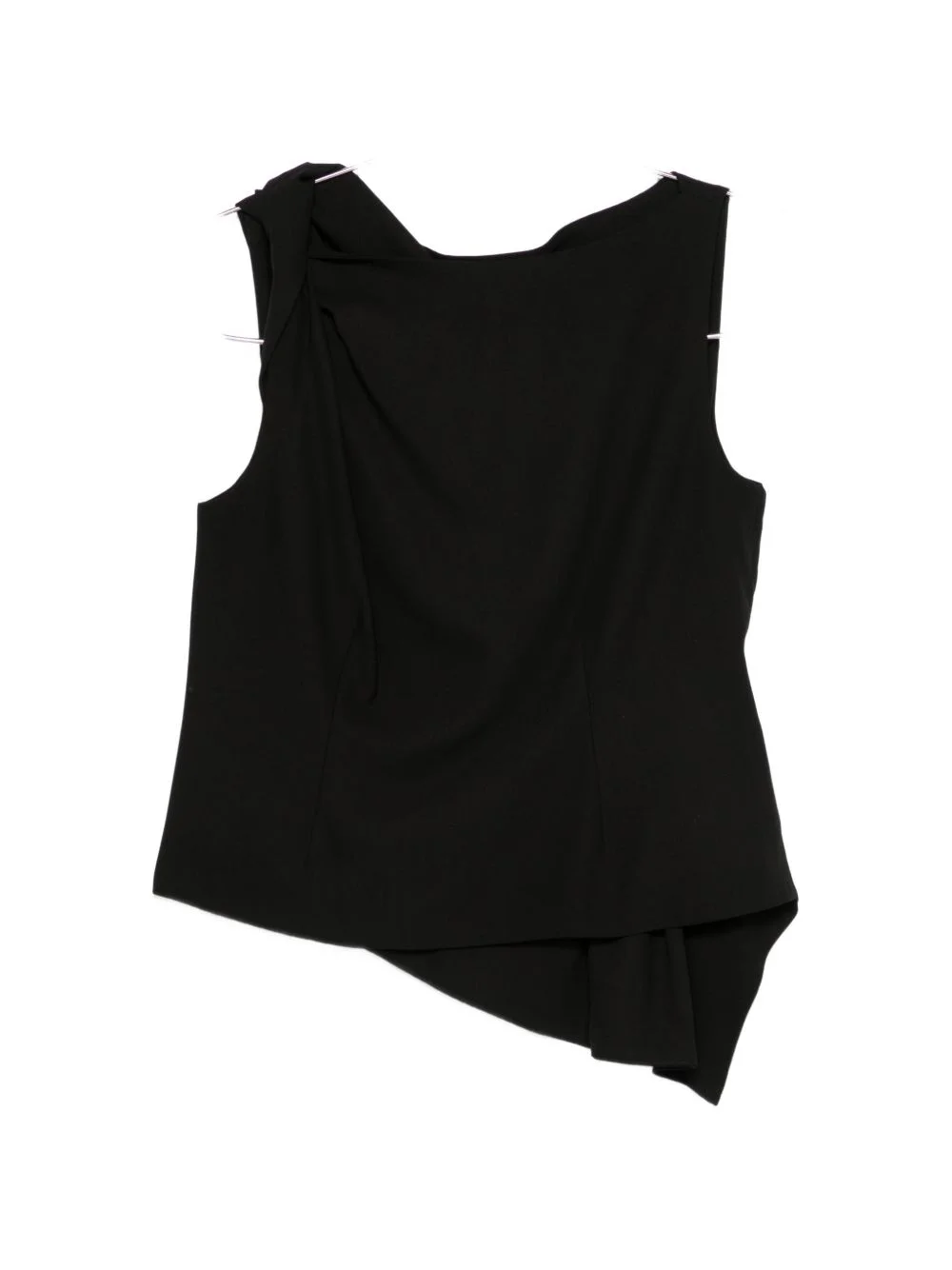 asymmetric draped top - 1