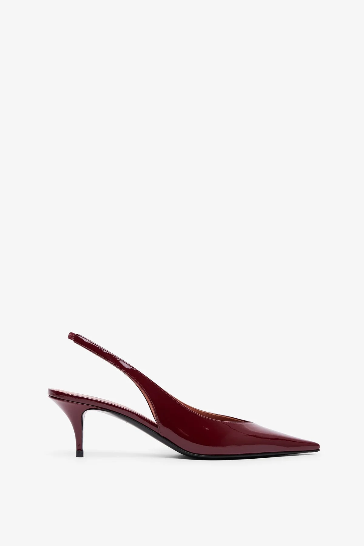 Anok 55 dark red patent slingbacks - 1