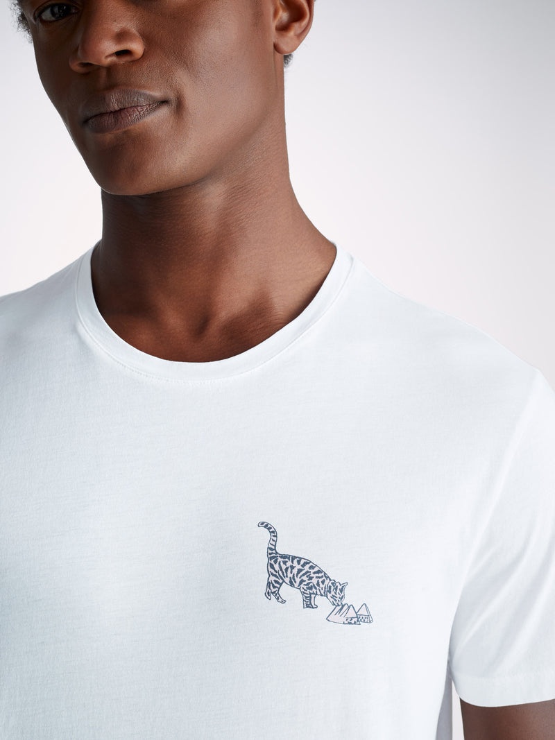 Men's T-Shirt Ripley 16 Pima Cotton White - 5