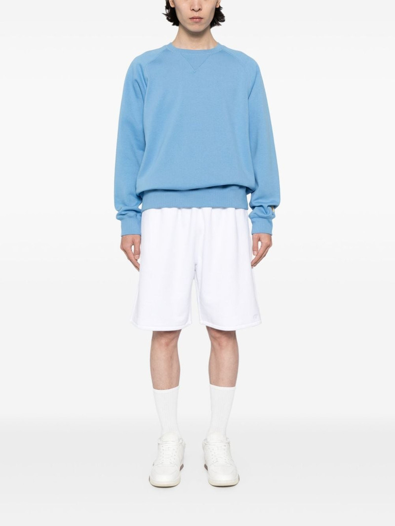 Off-White logo-embroidered cotton shorts outlook