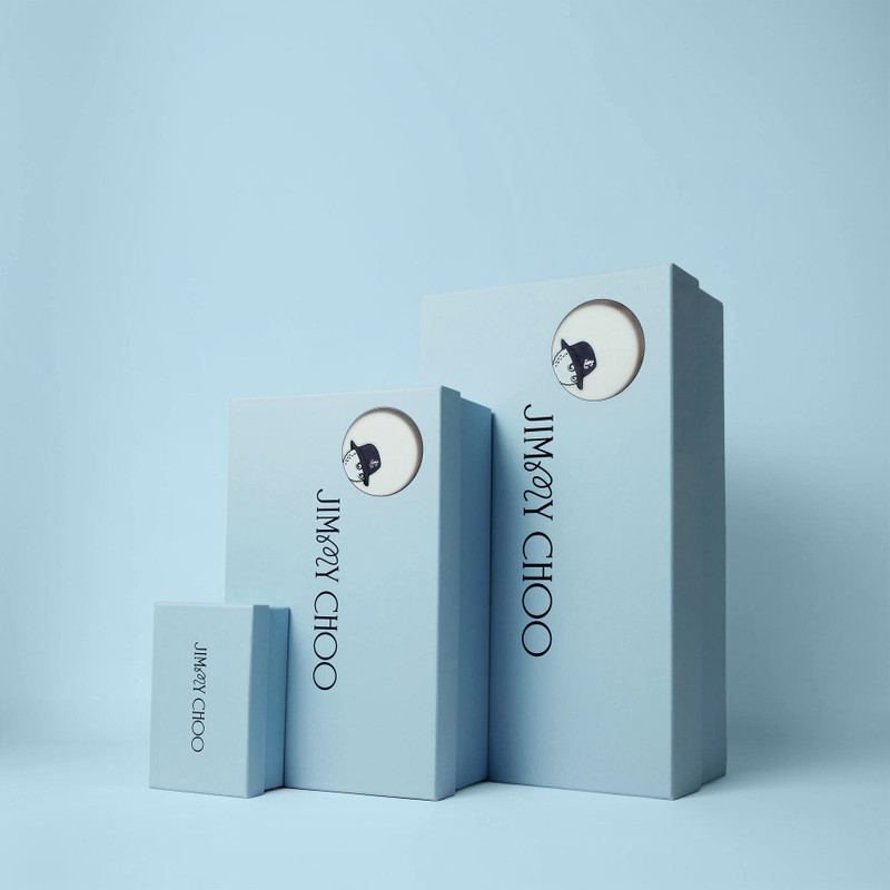 Jimmy Choo / Malbon Diamond Golf/F
Latte and Navy Leather Trainers 8