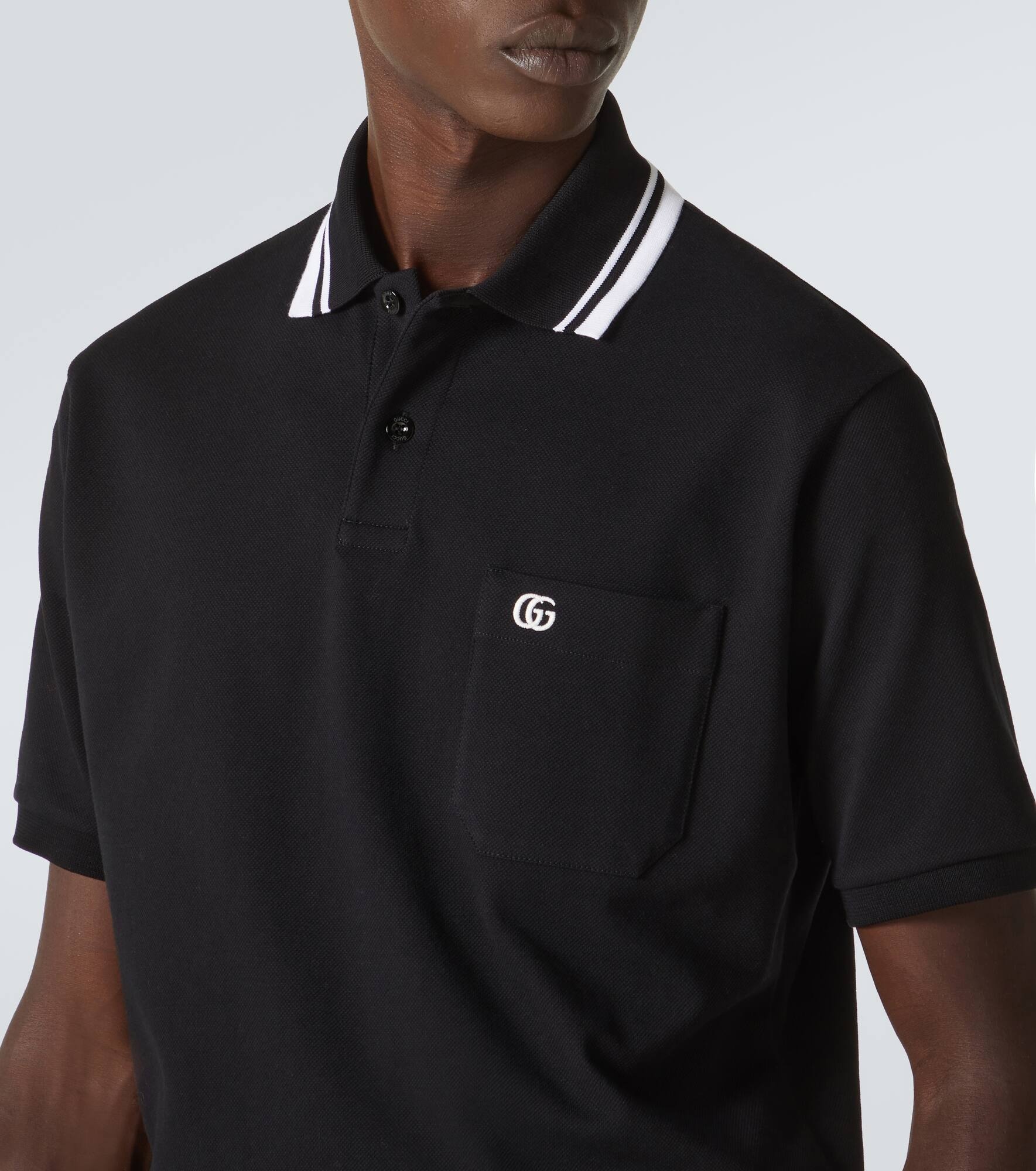 GG Web cotton-blend polo shirt - 5